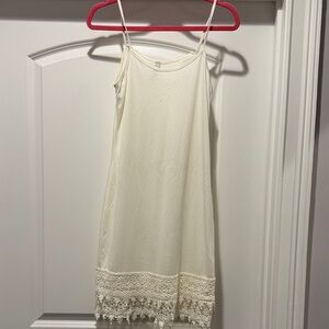 Cream Lace Trim Slip Dress Extender